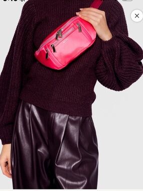 Caraa Sling Hot Pink Belt Bag NWT